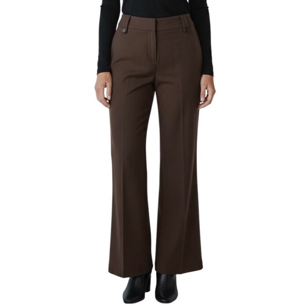 Vintage Y2K No Boundaries Juniors 15 Brown Stretch Wide Leg Dress Pants - Picture 2 of 7